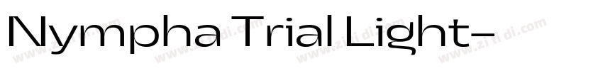 Nympha Trial Light字体转换
